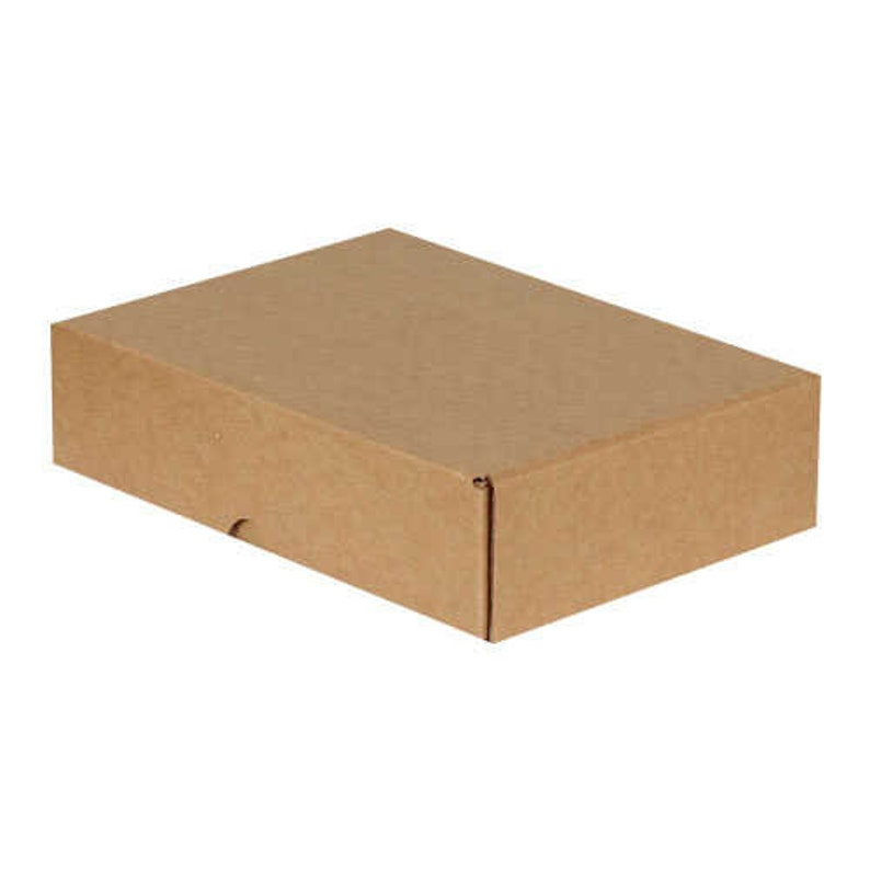 Kraft Plain Cardboard Box with Tuck Lid, Brown image 1