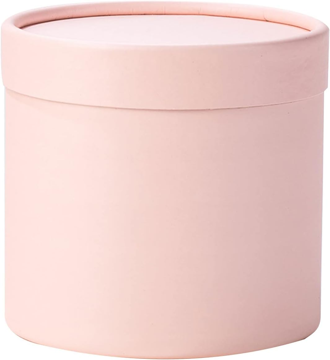 Round Cylindrical Storage Container with Lid, Matte Finish, 3 Colors image 1