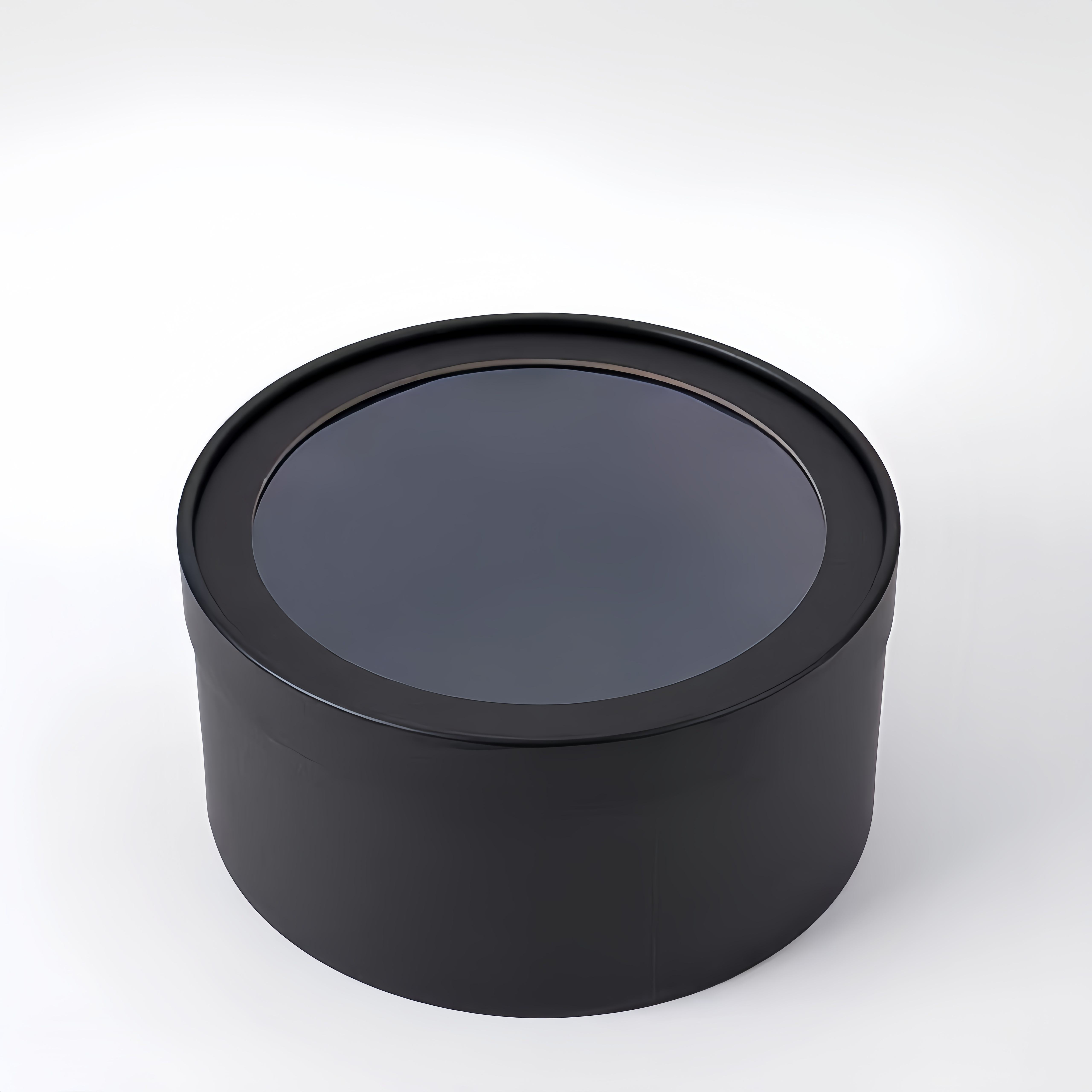 Round Gift Box with Clear Window Lid, Cylindrical, 3 Color Options image 2